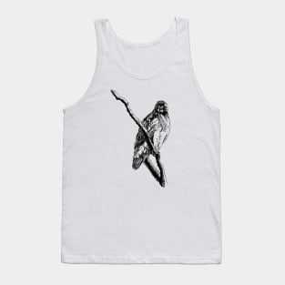 Hawk Ink Drawing Tank Top